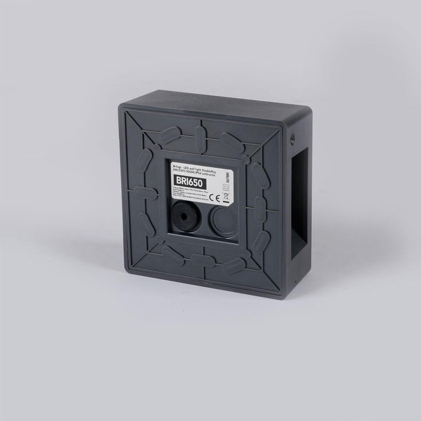Brilagi - LED външно стенно осветително тяло DOUBLERAY LED/6W/230V антрацит IP54