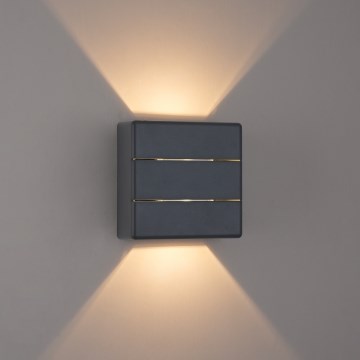 Brilagi -LED Външно стенно осветително тяло DOUBLERAY LINE LED/6W/230V антрацит IP54
