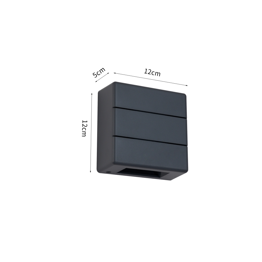 Brilagi -LED Външно стенно осветително тяло DOUBLERAY LINE LED/6W/230V антрацит IP54