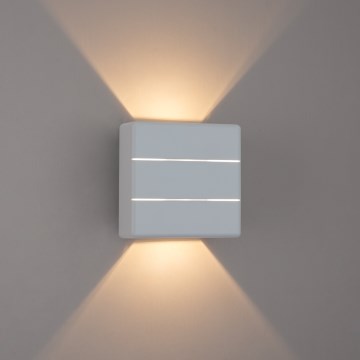 Brilagi - LED външно стенно осветително тяло DOUBLERAY LINE LED/6W/230V бяло IP54