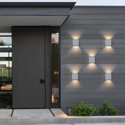 Brilagi - LED външно стенно осветително тяло DOUBLERAY LINE LED/6W/230V бяло IP54