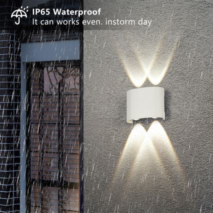 Brilagi - LED външно стенно осветително тяло FLAREBOX LED/4W/230V бяло IP65