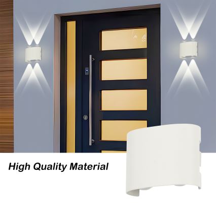 Brilagi - LED външно стенно осветително тяло FLAREBOX LED/4W/230V бяло IP65