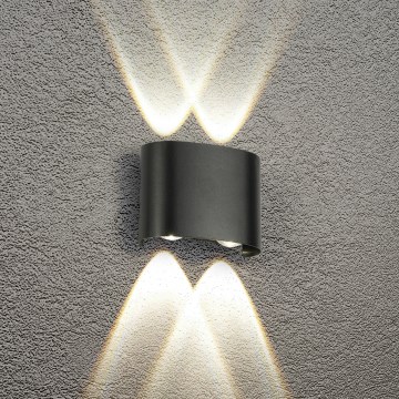 Brilagi - LED външно стенно осветително тяло FLAREBOX LED/4W/230V черно IP65