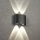 Brilagi - LED външно стенно осветително тяло FLAREBOX LED/4W/230V черно IP65