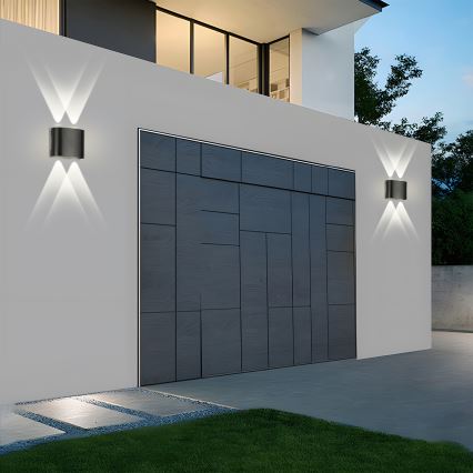 Brilagi - LED външно стенно осветително тяло FLAREBOX LED/4W/230V черно IP65