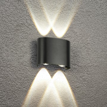 Brilagi - LED външно стенно осветително тяло FLAREBOX LED/4W/230V черно IP65