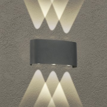 Brilagi - LED Външно стеннo осветително тяло FLAREBOX LED/6W/230V антрацит IP65