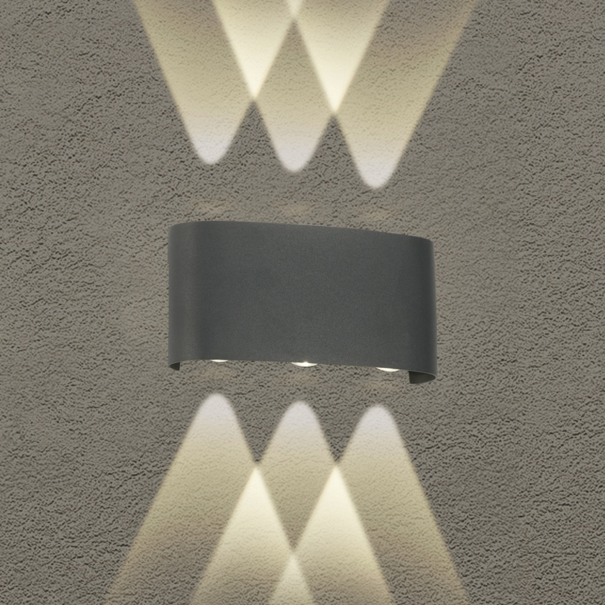 Brilagi - LED Външно стеннo осветително тяло FLAREBOX LED/6W/230V антрацит IP65