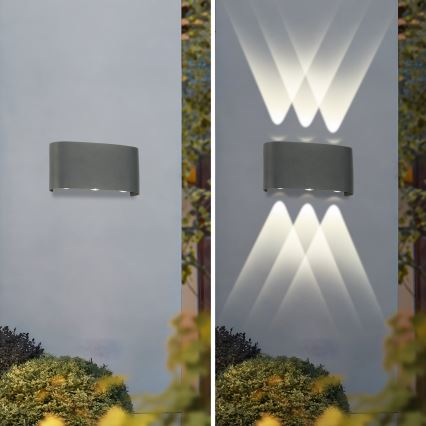 Brilagi - LED Външно стеннo осветително тяло FLAREBOX LED/6W/230V антрацит IP65