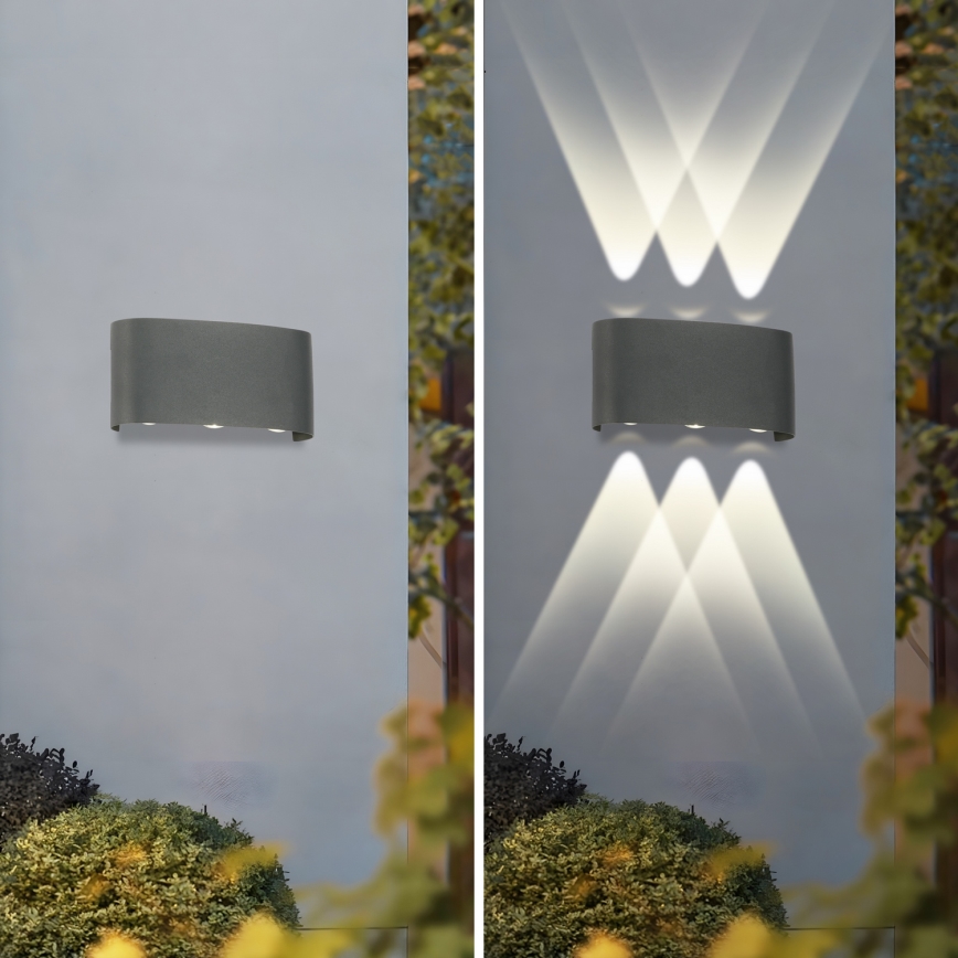 Brilagi - LED Външно стеннo осветително тяло FLAREBOX LED/6W/230V антрацит IP65