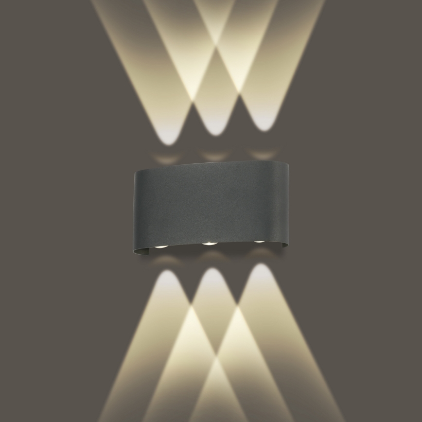 Brilagi - LED Външно стеннo осветително тяло FLAREBOX LED/6W/230V антрацит IP65