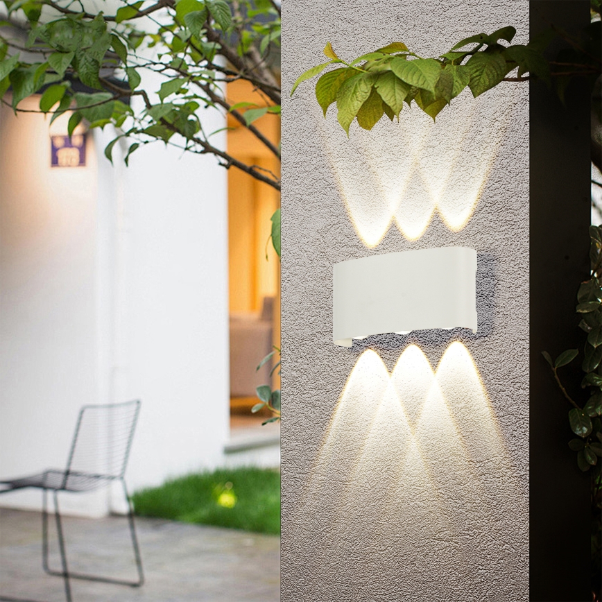 Brilagi - LED външно стенно осветително тяло FLAREBOX LED/6W/230V бяло IP65