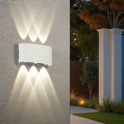 Brilagi - LED външно стенно осветително тяло FLAREBOX LED/6W/230V бяло IP65