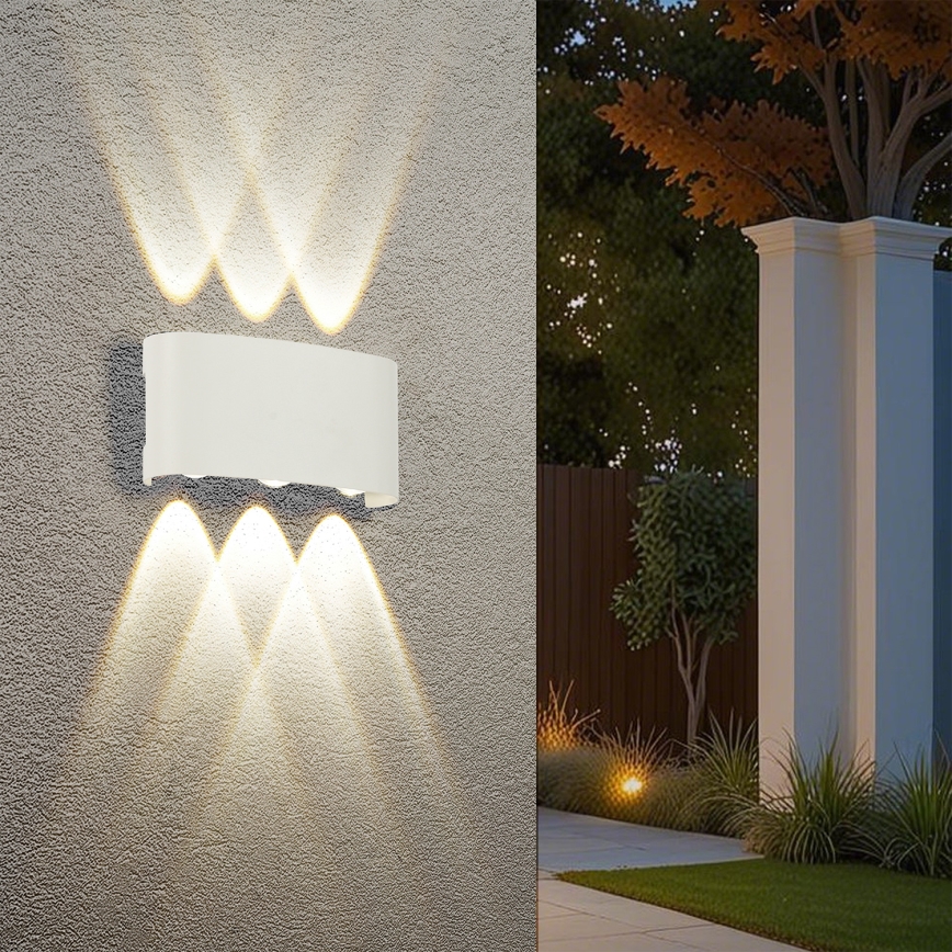 Brilagi - LED външно стенно осветително тяло FLAREBOX LED/6W/230V бяло IP65
