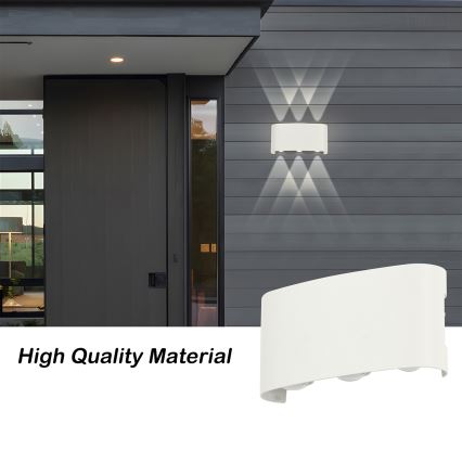 Brilagi - LED външно стенно осветително тяло FLAREBOX LED/6W/230V бяло IP65
