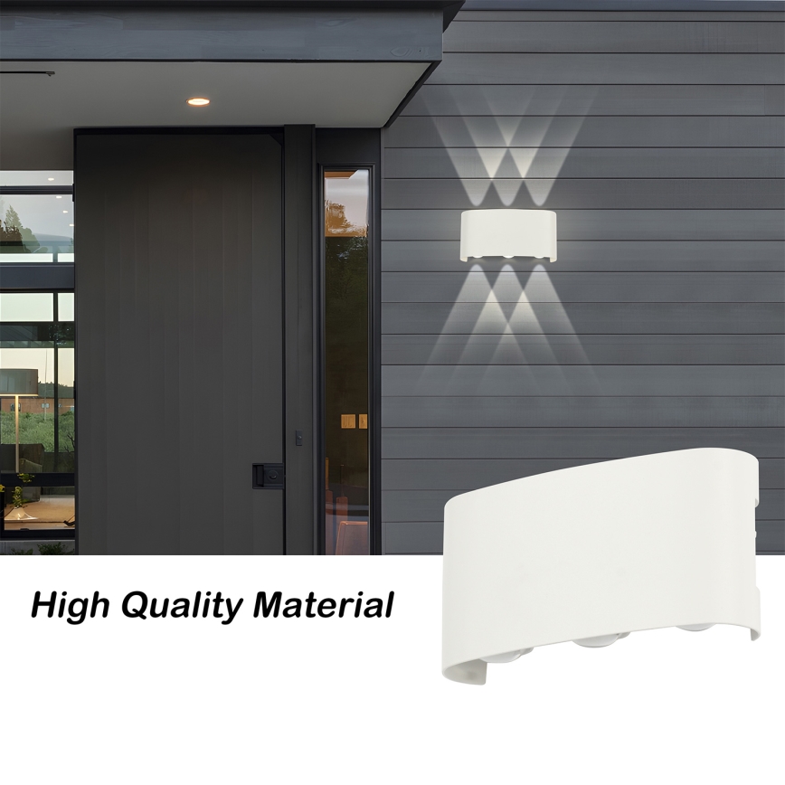Brilagi - LED външно стенно осветително тяло FLAREBOX LED/6W/230V бяло IP65