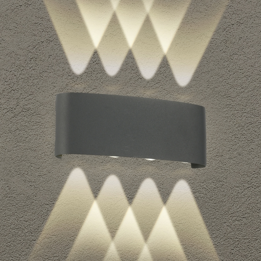 Brilagi - LED външно стенно осветително тяло FLAREBOX LED/8W/230V антрацит IP65