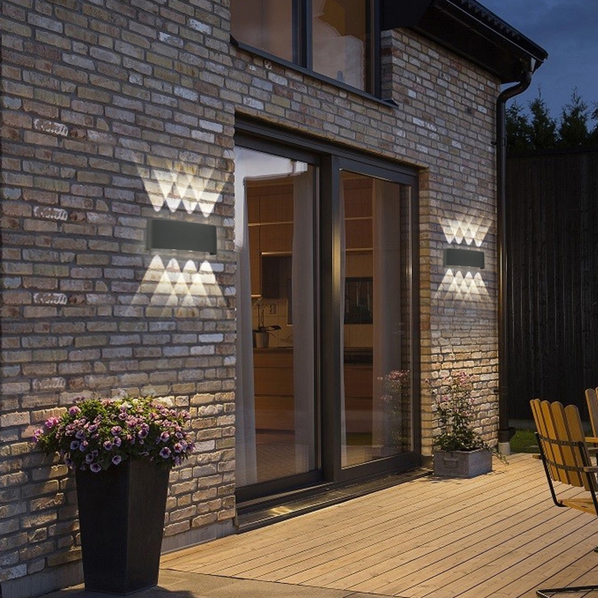 Brilagi - LED външно стенно осветително тяло FLAREBOX LED/8W/230V антрацит IP65