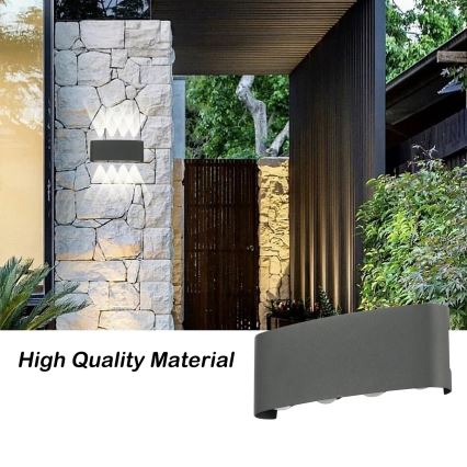 Brilagi - LED външно стенно осветително тяло FLAREBOX LED/8W/230V антрацит IP65