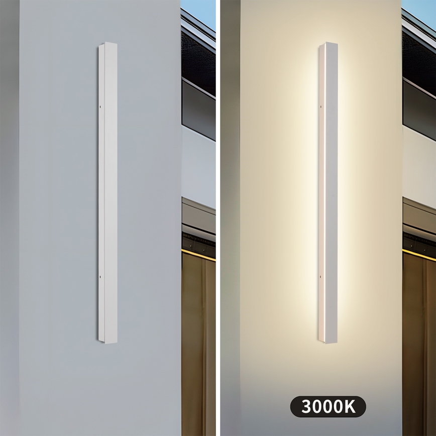 Brilagi - LED външно стенно осветително тяло LINEAR LED/22W/230V 3000K IP65 100 см бяло CRI 90