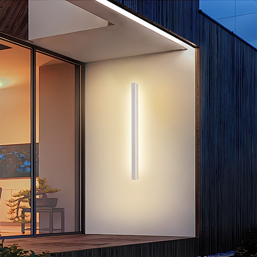 Brilagi - LED външно стенно осветително тяло LINEAR LED/22W/230V 3000K IP65 100 см бяло CRI 90