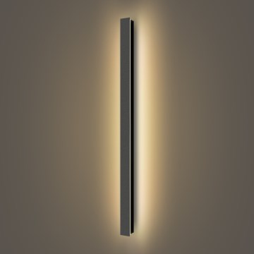 Brilagi - LED външно стенно осветително тяло LINEAR LED/22W/230V 3000K IP65 100 см черно