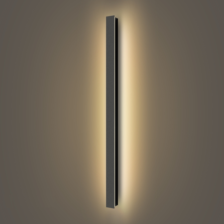 Brilagi - LED външно стенно осветително тяло LINEAR LED/22W/230V 3000K IP65 100 см черно