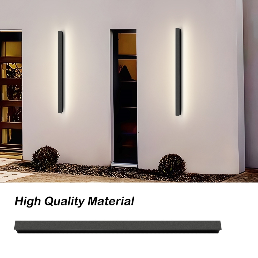 Brilagi - Външно стенено LED осветително тяло LINEAR, 22W/230V, 4000K, IP65, 100 cm, черно