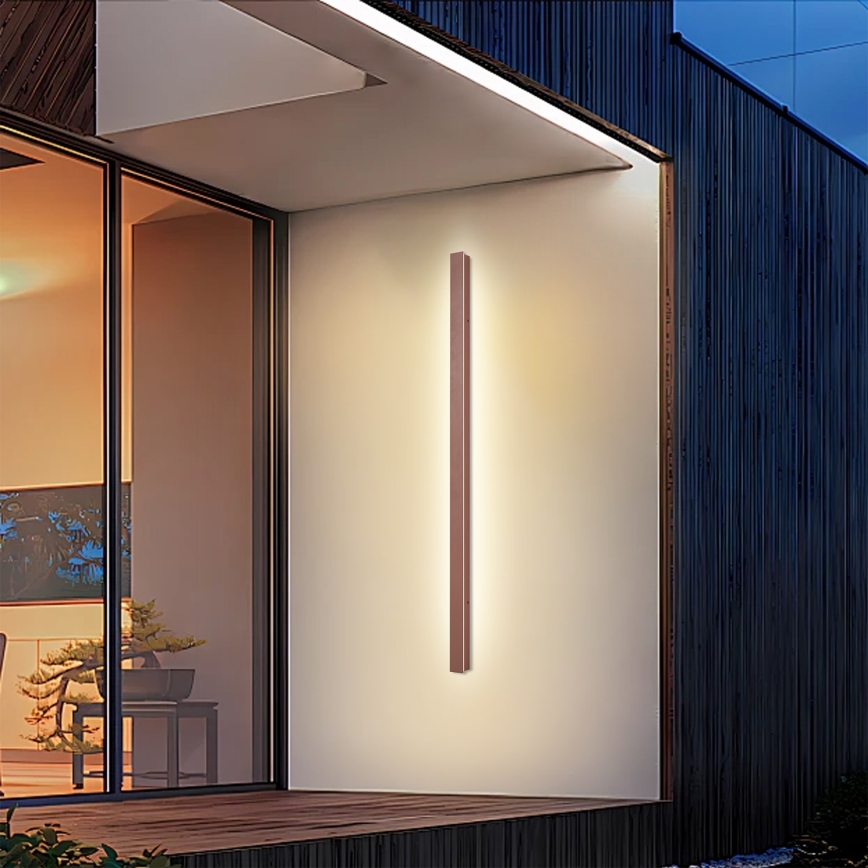 Brilagi - LED външно стенно осветително тяло LINEAR LED/32W/230V 3000K IP65 140 cm кафяво CRI 90