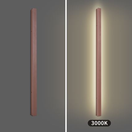 Brilagi - LED външно стенно осветително тяло LINEAR LED/32W/230V 3000K IP65 140 cm кафяво CRI 90
