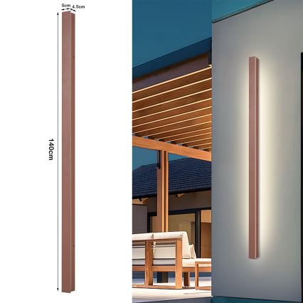 Brilagi - LED външно стенно осветително тяло LINEAR LED/32W/230V 3000K IP65 140 cm кафяво CRI 90