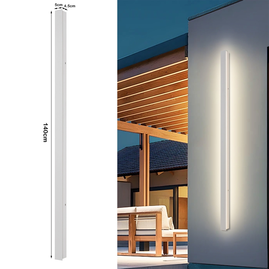 Brilagi - LED външно стенно осветително тяло LINEAR LED/32W/230V 3000K IP65 140 cm бяло CRI 90