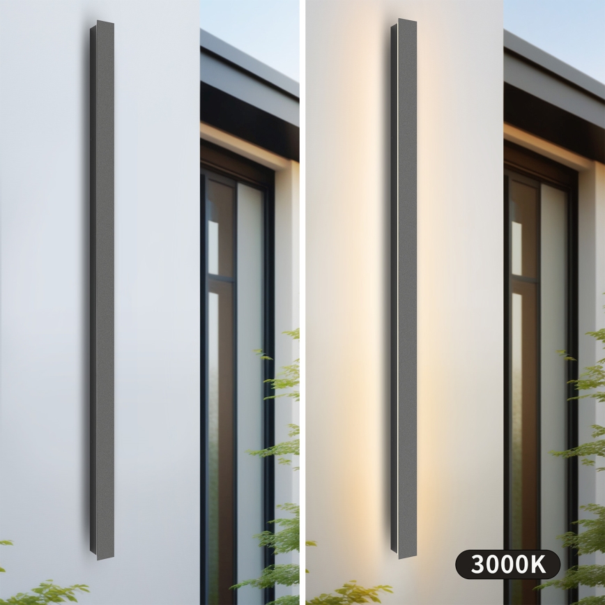 Brilagi - LED Външно стенно осветително тяло LINEAR LED/32W/230V 3000K IP65 140 cm антрацит
