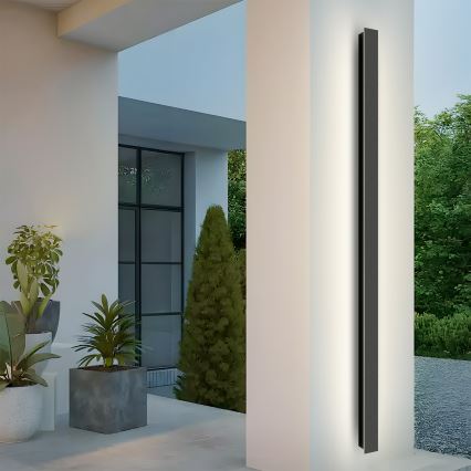 Brilagi - LED външно стенно осветително тяло LINEAR LED/32W/230V 3000K IP65 140 cm черно