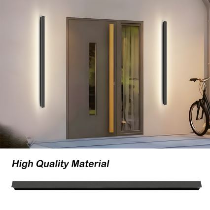 Brilagi - LED външно стенно осветително тяло LINEAR LED/32W/230V 3000K IP65 140 cm черно