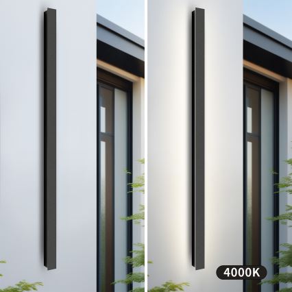 Brilagi - Външно стенно LED осветително тяло LINEAR LED/32W/230V 4000K IP65 140 cm черно