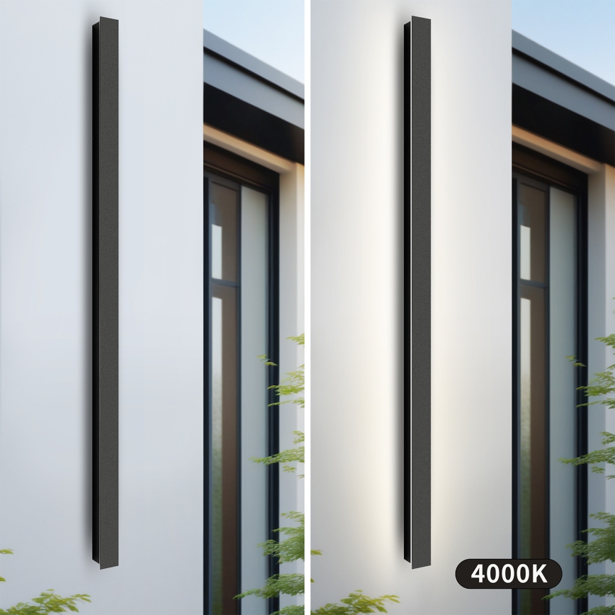 Brilagi - Външно стенно LED осветително тяло LINEAR LED/32W/230V 4000K IP65 140 cm черно
