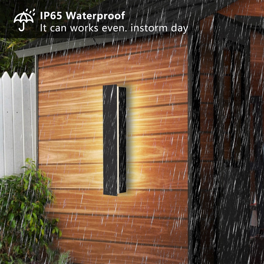 Brilagi - LED външно стеннo осветително тяло LINEAR LED/8W/230V 4000K IP65 30 см черно CRI 90