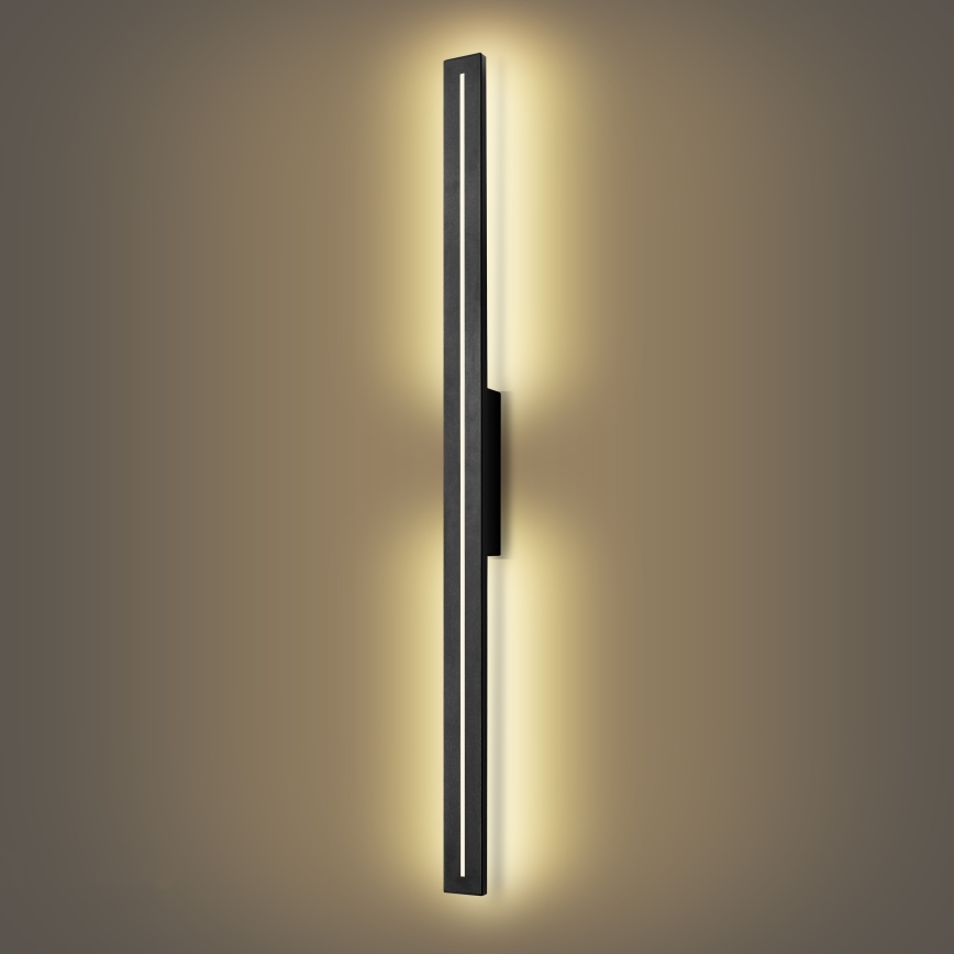 Brilagi - LED външно стенно осветително тяло LINEO LED/24W/230V 3000K IP65 100 cm черно