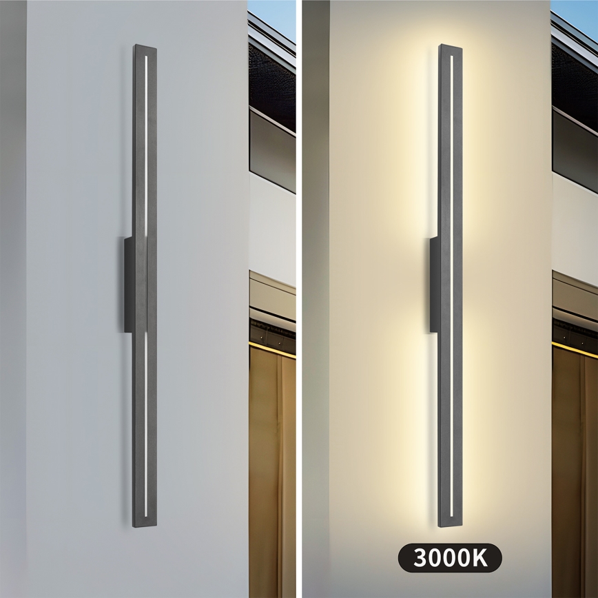 Brilagi - LED външно стенно осветително тяло LINEO LED/24W/230V 3000K IP65 100 см антрацит