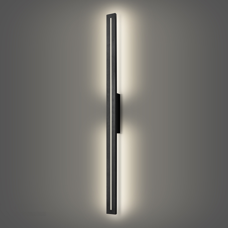Brilagi - LED външно стенно осветително тяло LINEO LED/24W/230V 4000K IP65 100 cm черно CRI 90