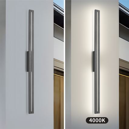 Brilagi - LED външно стенно осветително тяло LINEO LED/24W/230V 4000K IP65 100 см антрацит