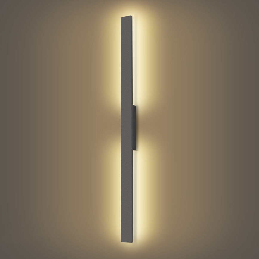 Brilagi - LED външно стенно осветително тяло LUNA LED/24W/230V 3000K IP65 100 cm антрацит
