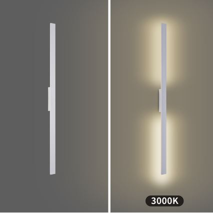 Brilagi - LED външно стенно осветително тяло LUNA LED/24W/230V 3000K IP65 100 cm бяло CRI 90