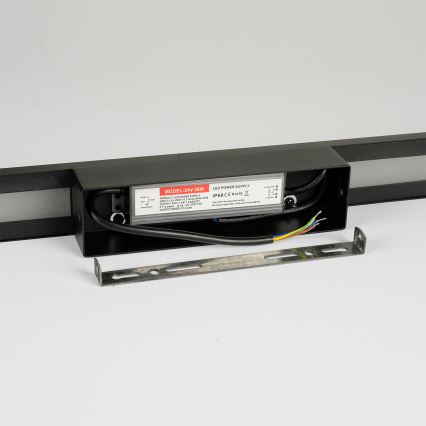 Brilagi - LED външна стенна лампа LUNA LED/24W/230V 3000K IP65 100 cm черна CRI 90