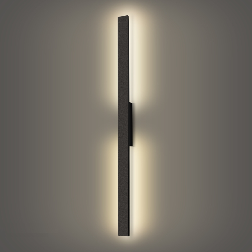 Brilagi - LED външно стенно осветително тяло LUNA LED/24W/230V 4000K IP65 100 cm черно