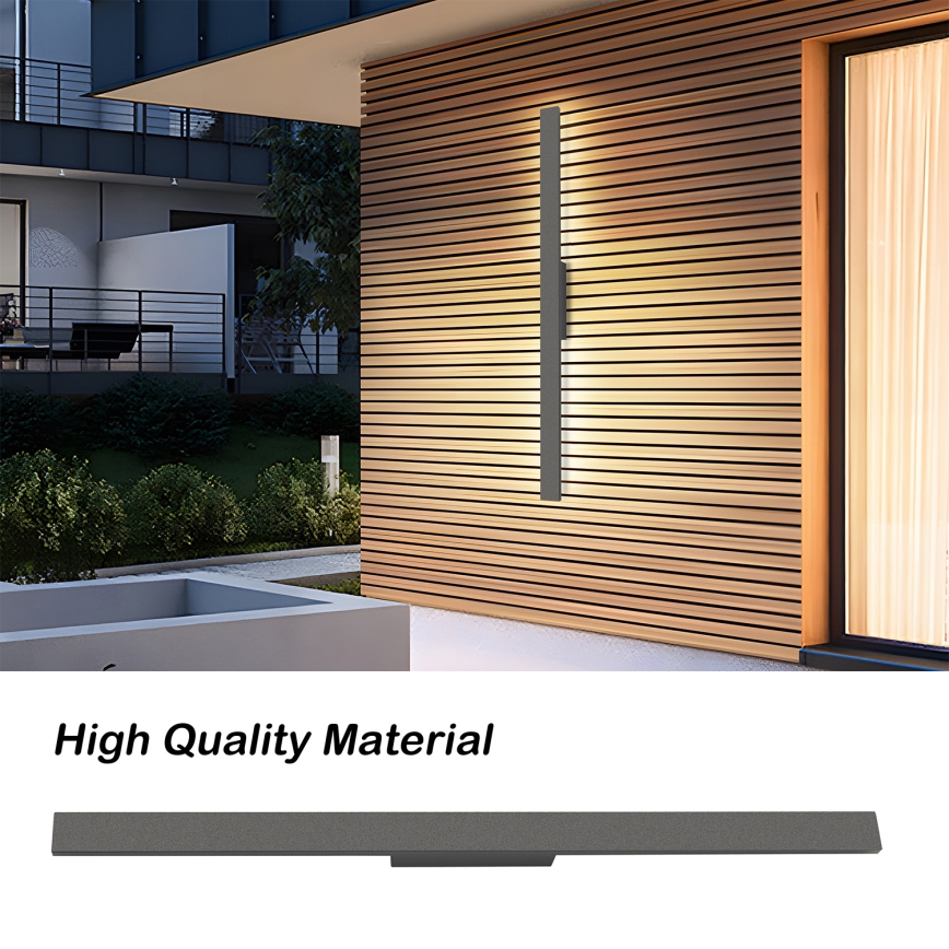 Brilagi - LED външно стенно осветително тяло LUNA LED/24W/230V 4000K IP65 100 cm антрацит