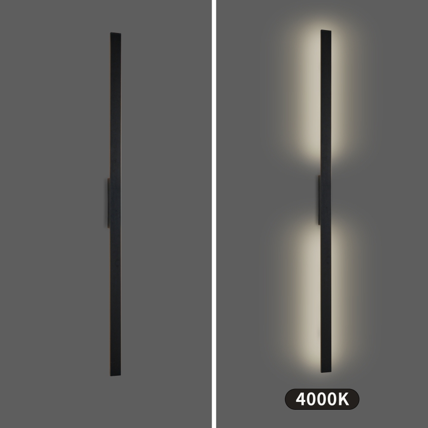 Brilagi - LED външно стенно осветително тяло LUNA LED/30W/230V 4000K IP65 150 см черно CRI 90