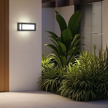 Brilagi - LED външно стенно осветително тяло PARKER LED/12W/230V 3000/4500/6000K антрацит IP44